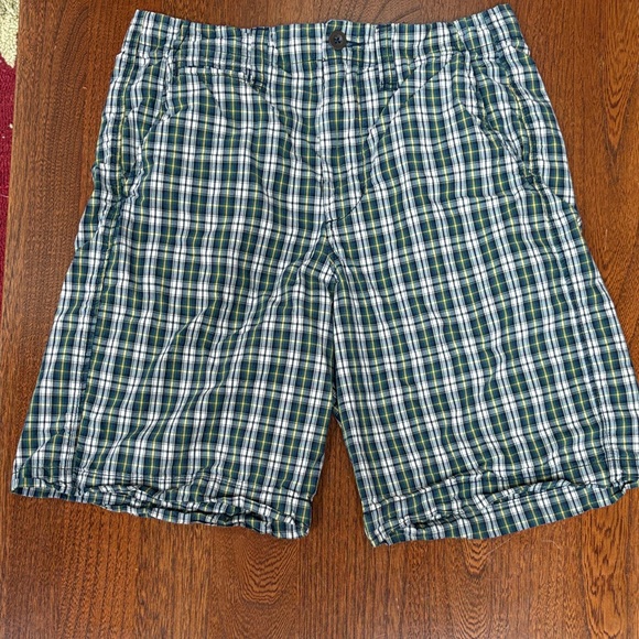 3 for $20 Merona Blue and White Plaid Men's Shorts - Picture 1 of 7